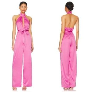 MORE TO COME Janece Keyhole Jumpsuit In Pink